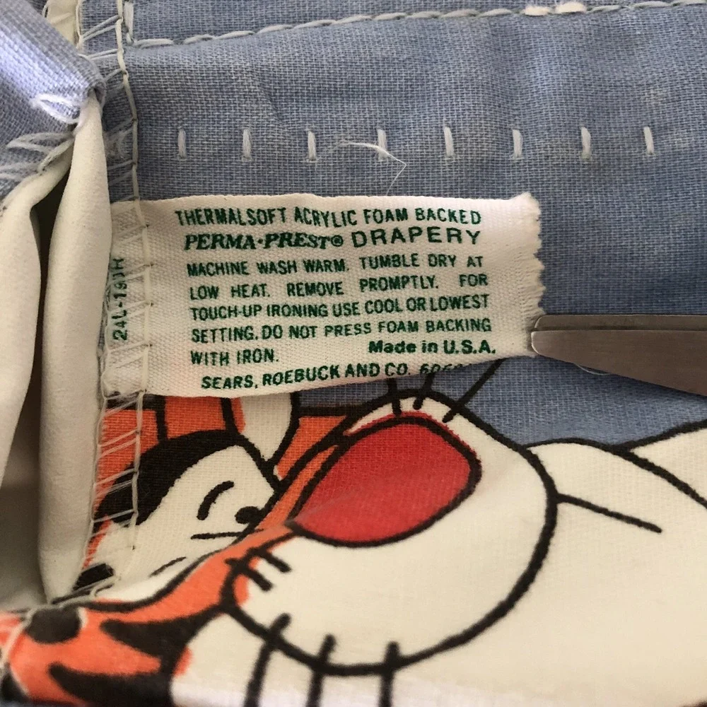 2 Vtg Sears Winnie The Pooh Pinch Pleat Curtains Drapes 38 x 60 Balloons READ